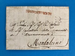 TOSKANA - BUONCONVENTO - MONTALCINO - 4.6.1816. Portofreier Brief von ...