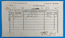 ÖSTERREICH - VADUZ - RECOMMANDATIONSKARTE - BREGENZ - 4.3.1857. ...