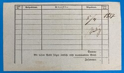 ÖSTERREICH - VADUZ - RECOMMANDATIONSKARTE - BREGENZ - 4.3.1857. ...