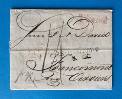 POLEN - WARSCHAU - STRZALKOWO - FRANCOMONT - BELGIEN - 6.12.1821. ...