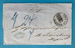 RUSSLAND - ST. PETERSBURG - NEW YORK - USA - 29.3.1861. Briefumschlag ...