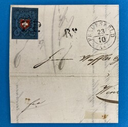 SCHWEIZ - RTE - FRAUENFELD - RAYON I - WINTERTHUR - POSTROUTENSTEMPEL ...