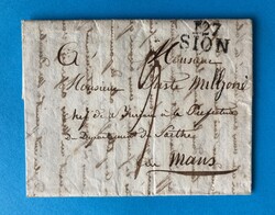 SCHWEIZ - WALLIS - SION - 127 - DEPT. CONQUIS - SIMPLON - MANS - 1.8 ...