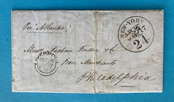 USA - PHILADELPHILA - NEW YORK - LIVERPOOL - ENGLAND - 4.5.1852. ...