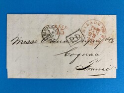 USA - PHILADELPHIA - NEW YORK - COGNAC - FRANKREICH - 23.1.1860. Ab 1 ...