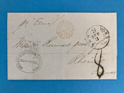 USA - NEW YORK - REIMS - FRANKREICH - 2.9.1864. Ab 1. April 1857 mit ...