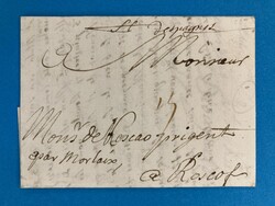 SPANIEN - DESPAGNES - ROSCOFF - 6.1.1698. Auslands Porto-Brief nach ...