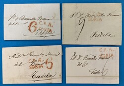 SPANIEN - C.R.A. / SORIA - TUDELA - 15.8.1840 / 7.11.1840 / 11.8.1842 ...