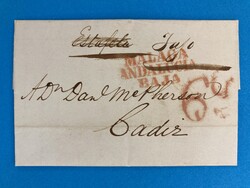 SPANIEN - MALAGA ANDALUCIA BAJA - CADIZ - ESTAFETA - 28.12.1840. ...