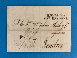 SPANIEN - SANTIAGO GALICIA - ESPAGNE / PAR BAYONNE - LONDON - ENGLAND ...