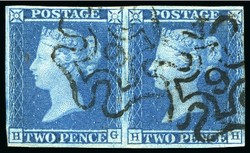 2865120: Grossbritannien 1841 1d und 2d