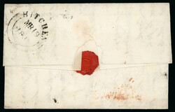 1841 (Mar 19) entire letter (reduced) from Hitchin to Cape of Good ...