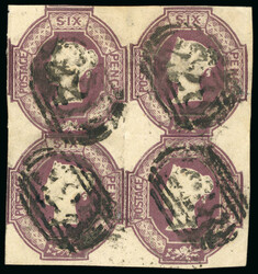 2865130: Grossbritannien 1847-54 Geprägte Ausgaben