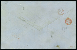 1866 (Jan 30) envelope sent locally from Charles Whiting to Mr Smith ...