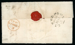 1840 1d. black, pl. 11, SK (roller flaw), good margins all round, ...