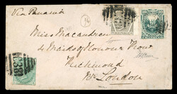 Callao: 1877 (Nov 13) envelope from Callao to England with Peru 10c ...