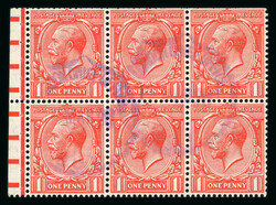1924-26 Watermark Block Cypher Issue ½d., 1d. and 1½d. booklet ...