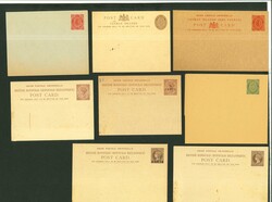 1870-1911ca., West Indies assembly of 23 postal stationery cards, ...