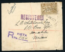 1929-31, 2 first issue covers of Mandated Territory of New Guinea: ...