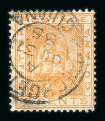 1882 2c orange with variety watermark reversed, neatly used with ...