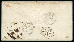 THE ONLY KNOWN NEW BRUNSWICK COVER USED AT NEW YORK 1856 Envelope ...