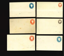 1860-1905, Assembly of over 60 postal stationery envelopes, letter ...
