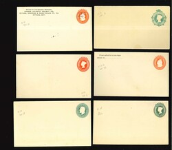 1860-1905, Assembly of over 60 postal stationery envelopes, letter ...