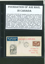 Canada and New Foundland airmail collection including private ...