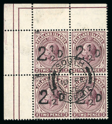 1928 South Georgia Provisional 2 1/2d on 2d purple-brown in top left ...
