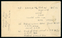 1938-1941, group of four covers (three sent locally and one ...