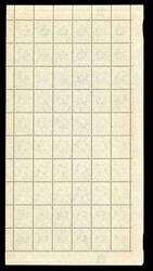 1904-6 2 1/2d bright blue complete pane of 60 stamps with complete ...