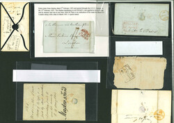 1840-50s Madras related accumulation of mostly entires including 1849 ...