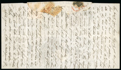 Anglo-Persian War: 1857 (Jan 14) entire lettersheet sent from a ...