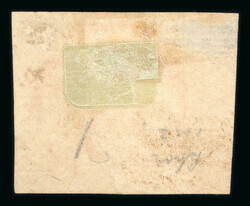 1879 1/2a red unused showing double handstamped printing, unlisted ...