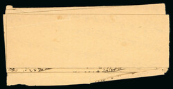 1914-41 Sacred Cow 1/2a black, on medium wove paper, rouletted in ...