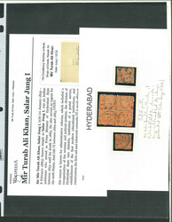 1871-1909 1/2a orange-brown group incl. two singles and block of four ...