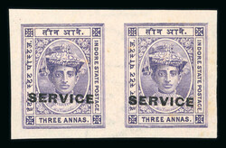 Officials: 1904-06 issue on page with overprint and imperforate ...