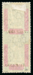 Telegraphs: 1906-09 Provisionals 1/2a on 1a bright blue and carmine, ...