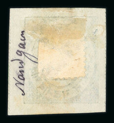 1893-94 1/2 anna green, with wavy lines between, showing variety last ...