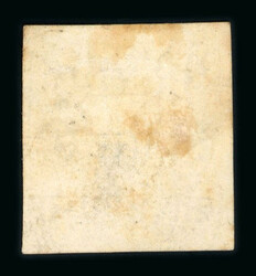 1870 4 annas devanagari numeral on white vertical laid paper ...