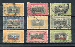 1932-49 officials with surcharges on stock card - scarce accumulation ...