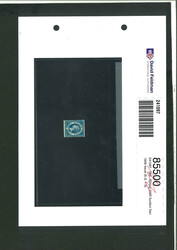 1859 1d blue, close to large margins showing major re-entry, a ...