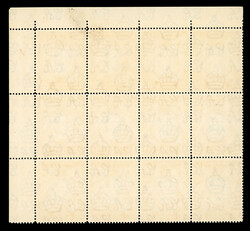 1938-54 20c perf.14 unmounted mint corner block of twelve with serial ...