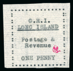 1916 1d. black on thin horizontally laid paper unused, fine (S.G. ...