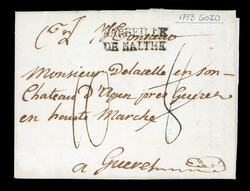 1793 (Feb 2) wrapper with small part of contents showing dateline as ...