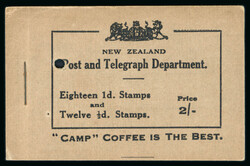 Booklet: 1928 2s specimen booklet (panes with bars and adverts on ...