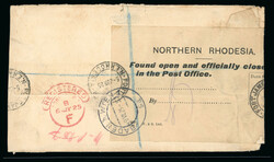 1925 registered cover to Austria franked 1d and 3d (2) tied Fort ...