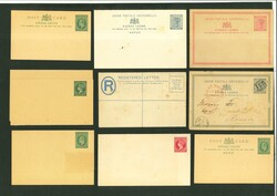 Postal Stationery: 1881-1902, Assembly of 18 different postal ...