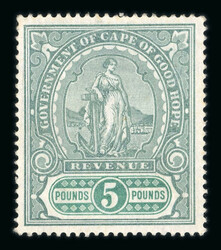 Revenues: Group of revenues incl. 1898 £5 mint, and various 1873 and ...