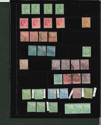 Collection: 1879-1902 range of the later issues on 2 stocksheets, a ...
